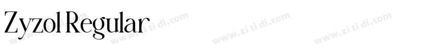 Zyzol Regular字体转换